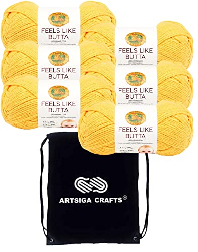 Image of Lion Brand Yarn Feels Like Butta 215-157 Yellow
