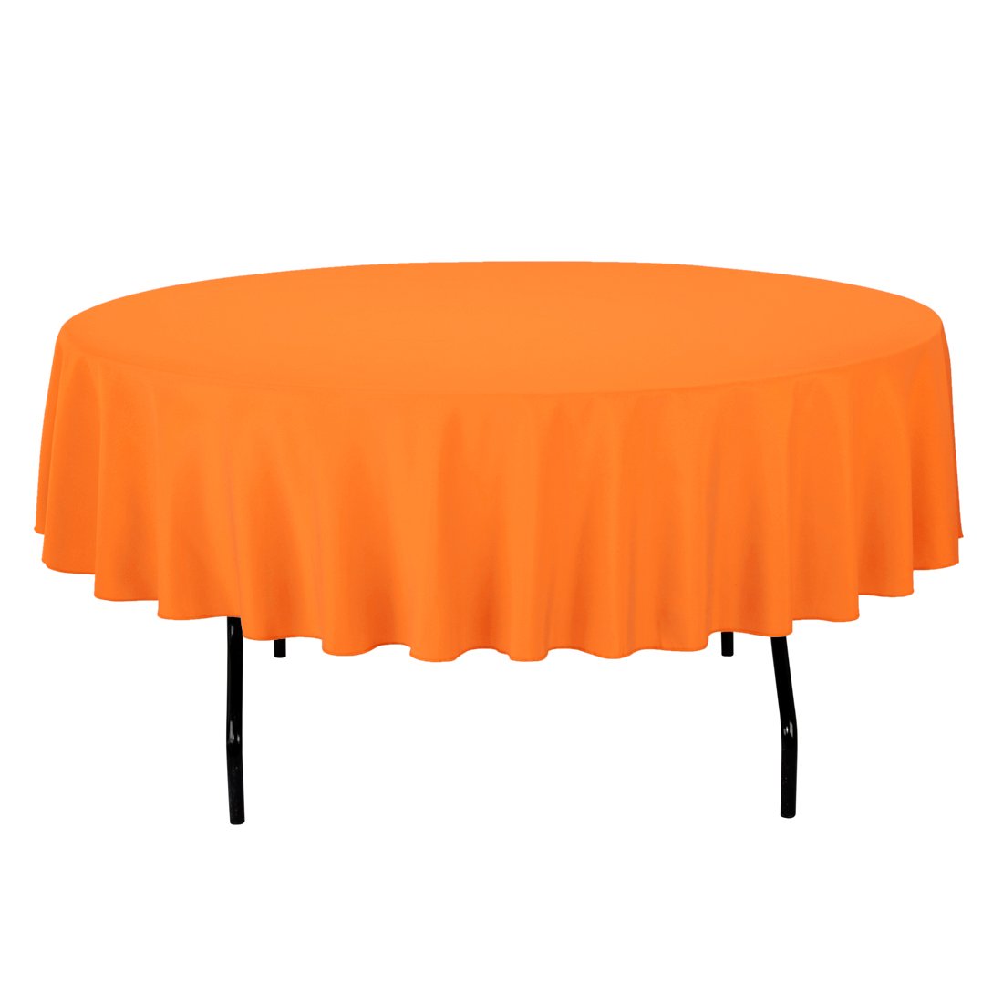 Nappe ronde citrouille 90 cm idéale pour vos repas d'automne chaleureux
