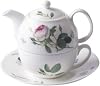Roy Kirkham Palace Garden Traditional Ceramic Tea for One in WhiteGreen