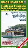  Pharus-Plan: Städte und Gemeinden in der Märkischen S5-Region: Altlandsberg, Hoppegarten, Petershagen-Eggersdorf, ... 1:20.000
