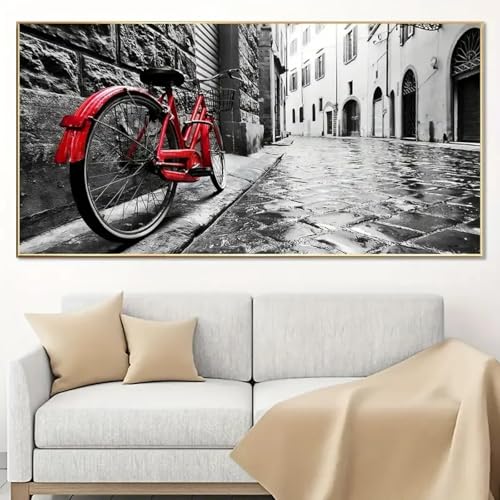 Impressions sur toile chemins de rue 50x100 cm grand format pour salon