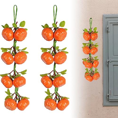 LUEYAO Fake Mini Pumpkin, Artificial Vegetables Foam Pumpkins Highly Simulation Lifelike for House Kitchen Party Pub Decoration Cabinet Ornament 16 pcs (Pumpkin)