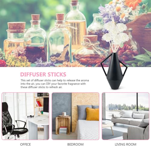 Bâtonnets diffuseurs en rotin naturel de fleurs séchées pour diffuseur intérieur - 4