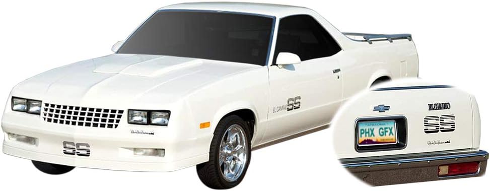 1983 1984 1985 1986 1987 El Camino SS Super Sport Choo Choo Customs Decals Stripes Kit - Silver