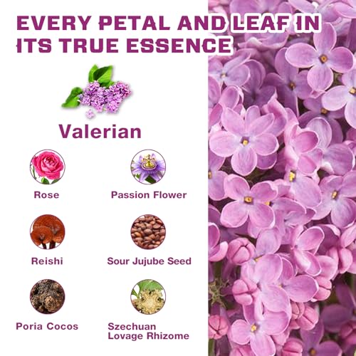 Image of VailHerbTea Sleep Support Valerian Root Tea Bags - 30 Count, Handcraft Herbal Tea for Relaxation & Mood Support, Natural Formula w /Passion Flower Extract - Caffeine-Free, Mild Taste Tea.
