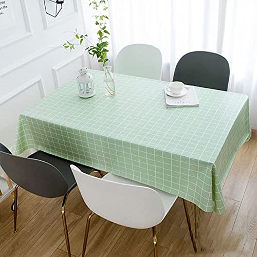 Couverture de table rectangulaire en PVC imperméable 140x140cm tapis de table lavable - 2