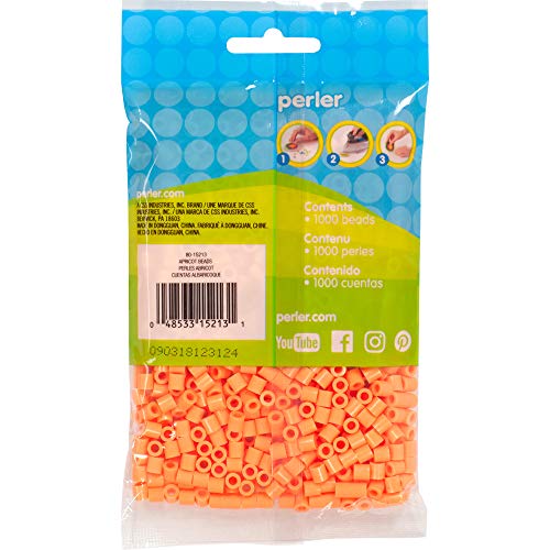 Perler 80-15213 Fuse Beads for Crafts, 1000pcs, Apricot Orange