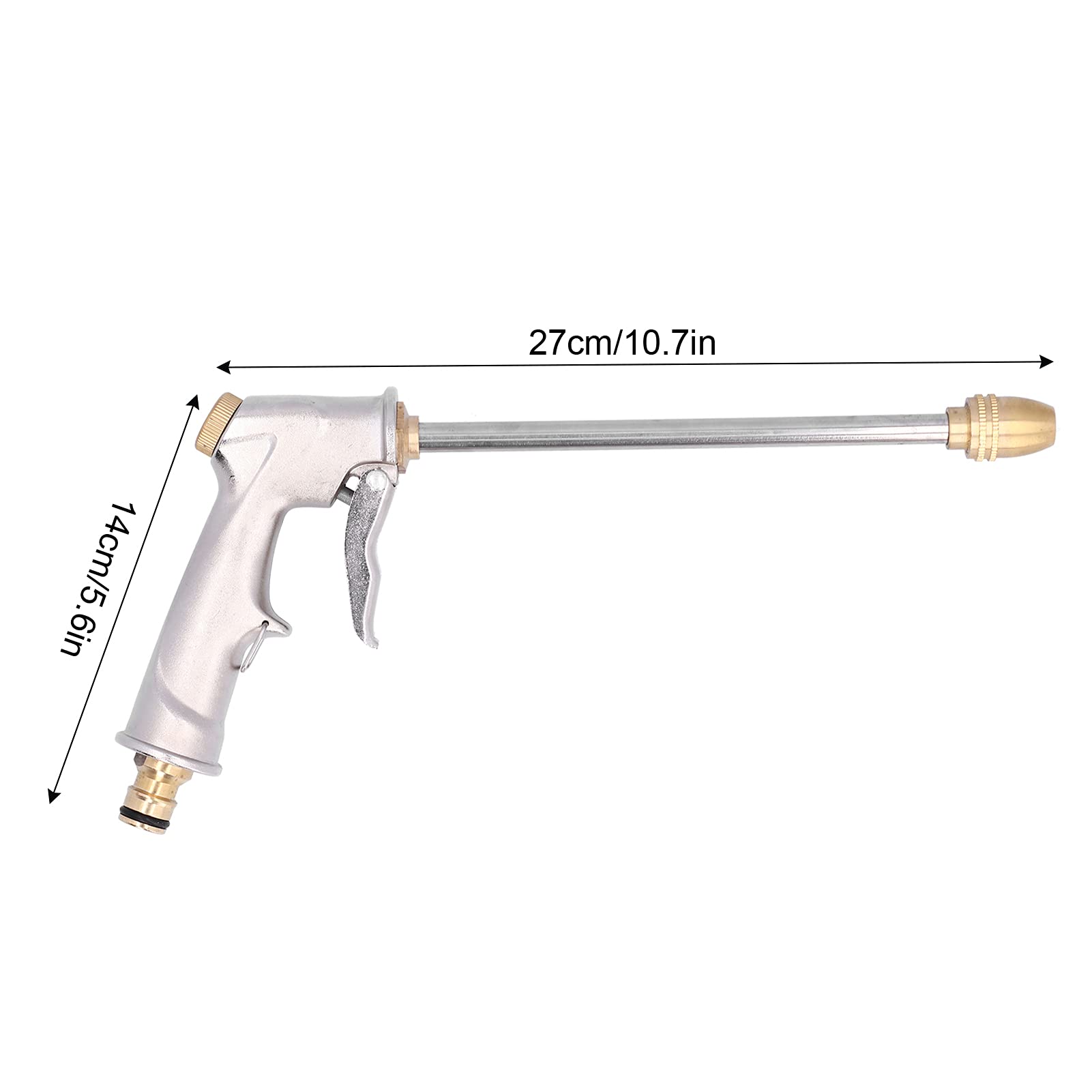 Pistola ad acqua ad alta pressione, irrigatore per pulizia Pratico portatile durevole per irrigazione da giardino per autolavaggio