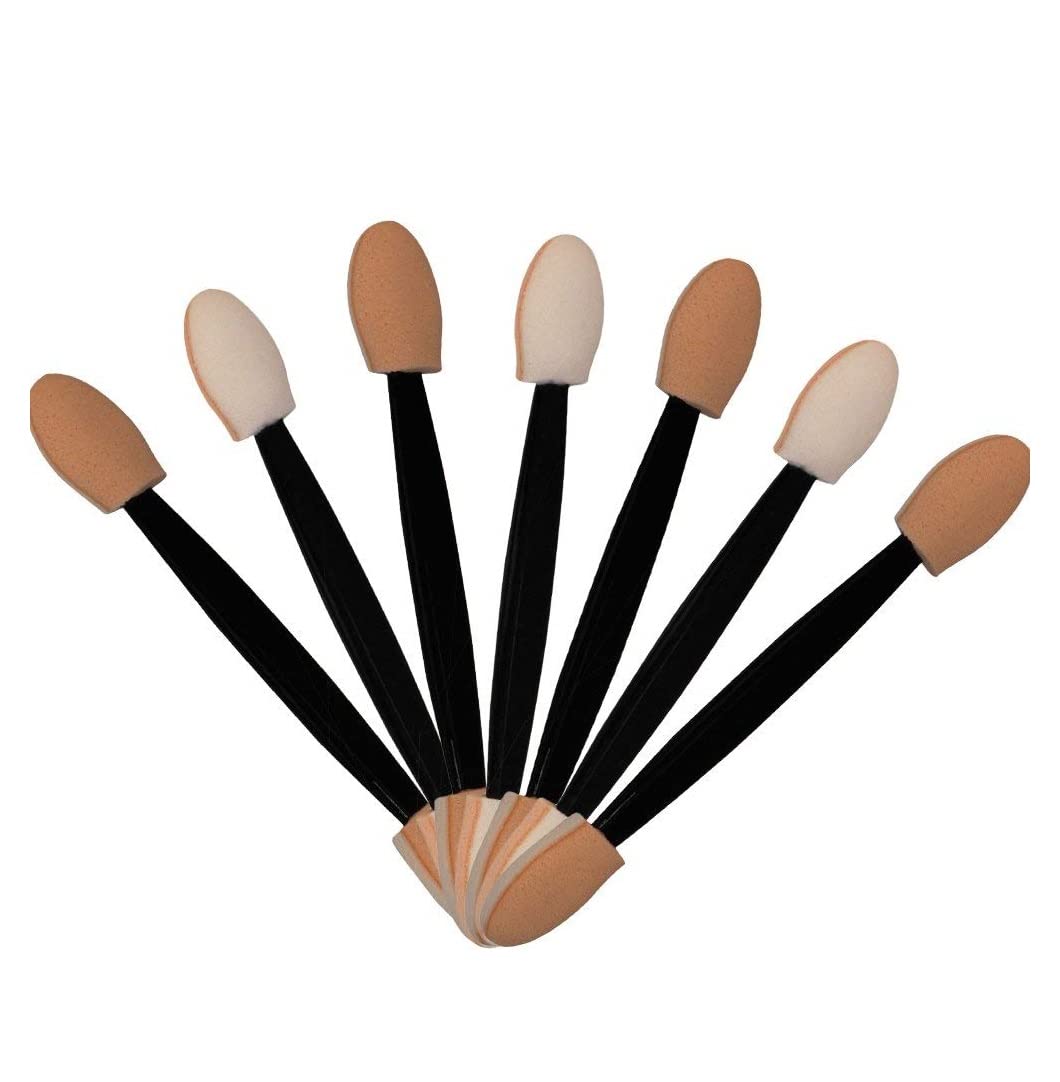 STORE77 12Pcs Brush Set Disposable Double-Sided Eye Shadow Brush Sponge Applicator Oval Makeup,-picture-37
