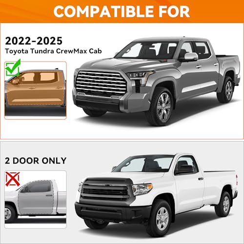 Estribos laterales para Toyota Tundra CrewMax Cab 2022-2026 miniatura 3