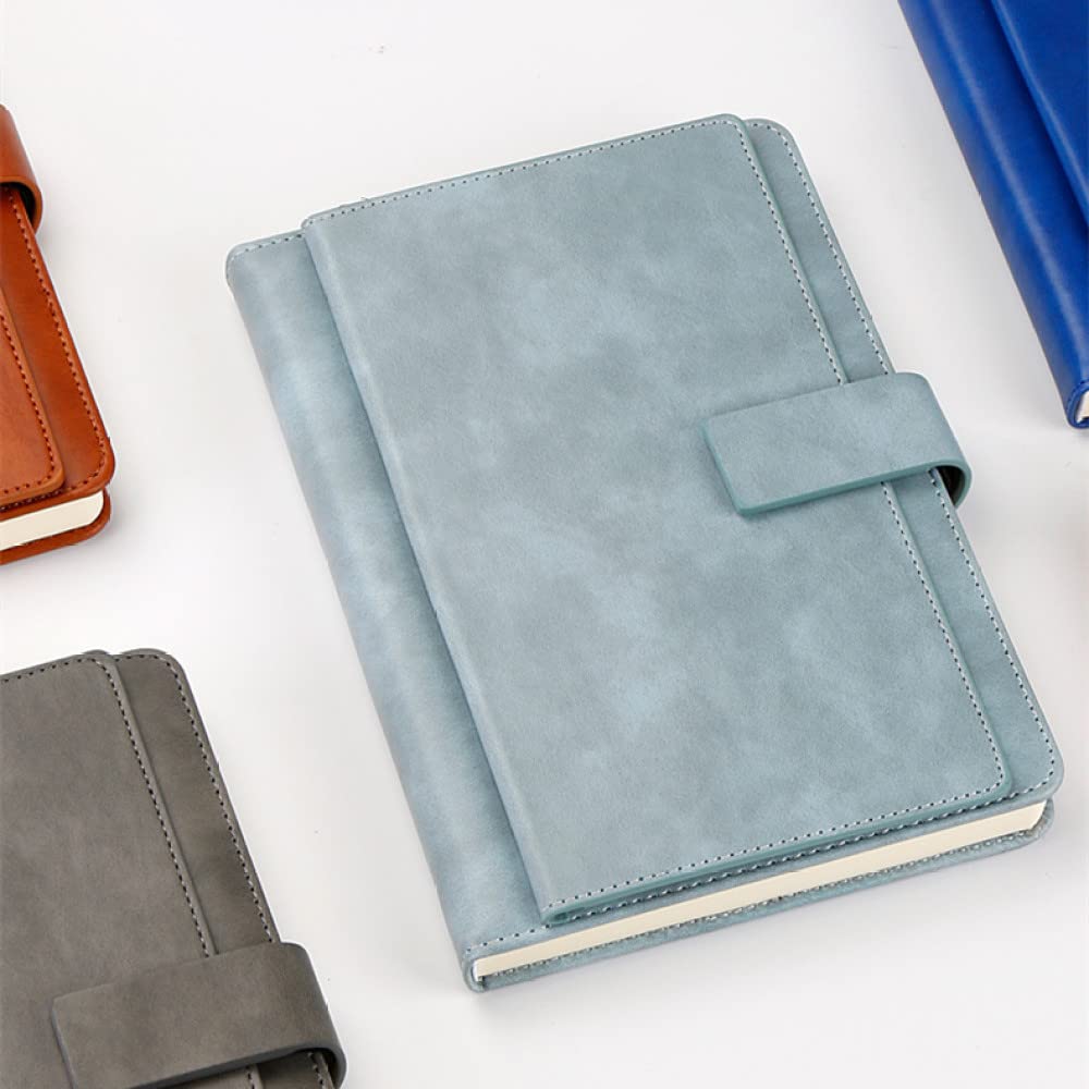 Quaderno A5 retrò Business in finta pelle doppia copertina Blocco note Agenda Journal Planner Forniture per ufficio Forniture per studenti, A5, Grigio, 1 PZ
