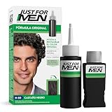 Just For Men, Tinte Colorante En Shampoo, Castaño Negro H50, Cabello Con Cor, Cubre Las Canas, 66ml