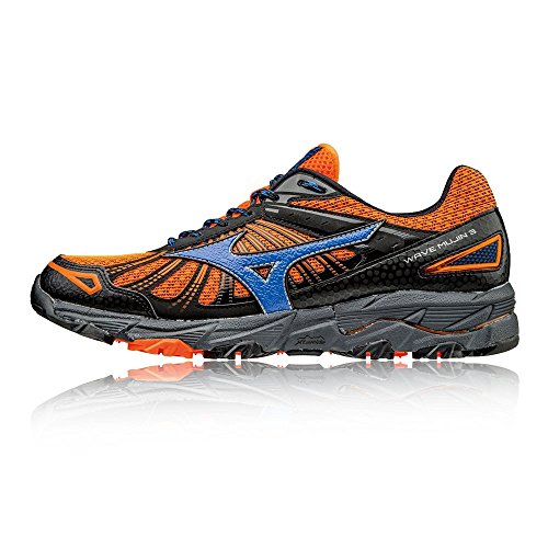 Mizuno Wave Mujin 3 J1GC1670 - Zapatillas de Running para Asfalto de Hombre , Naranja (Clownfish/strong Blue/dark Shadow) , 44.5 EU