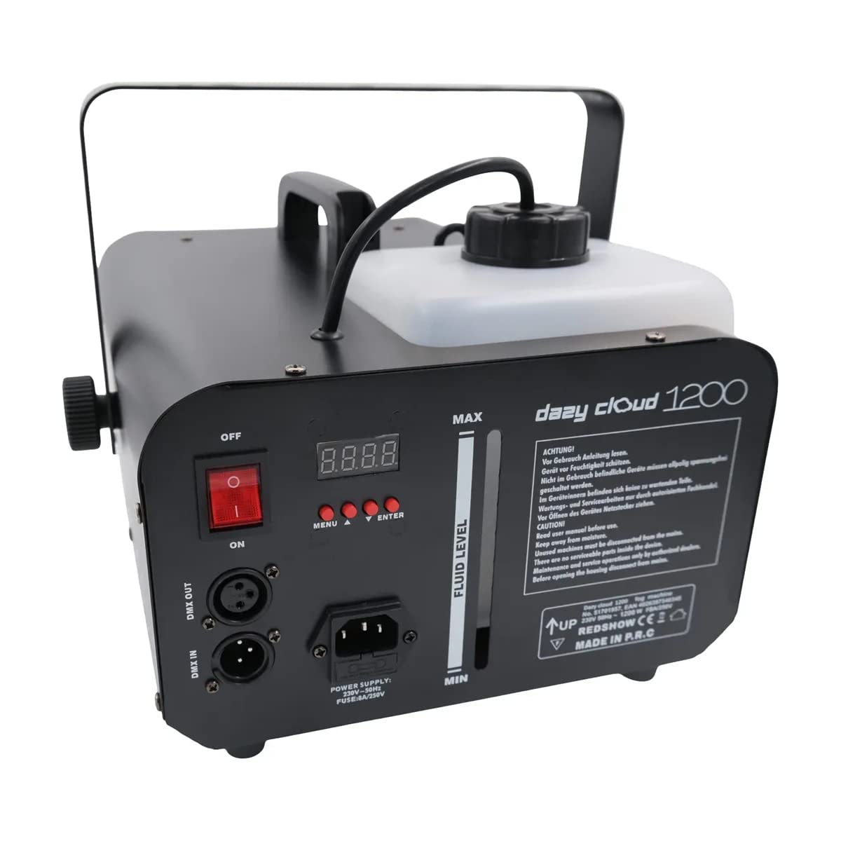DC1200 - Machine à fumée Dazy Cloud 1200, Télécommande sans fil, Contrôlable DMX