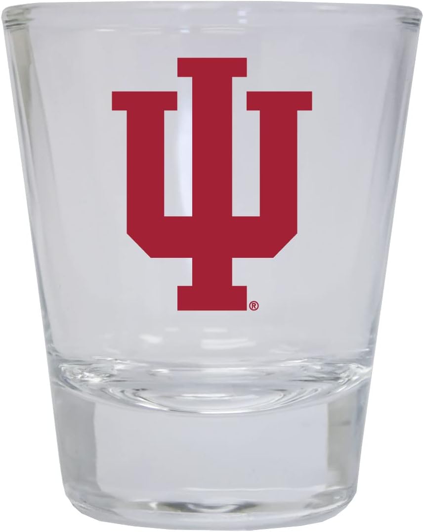 R and R Imports Indiana Hoosiers Round Shot Glass Officially Licensed Collegiate Product