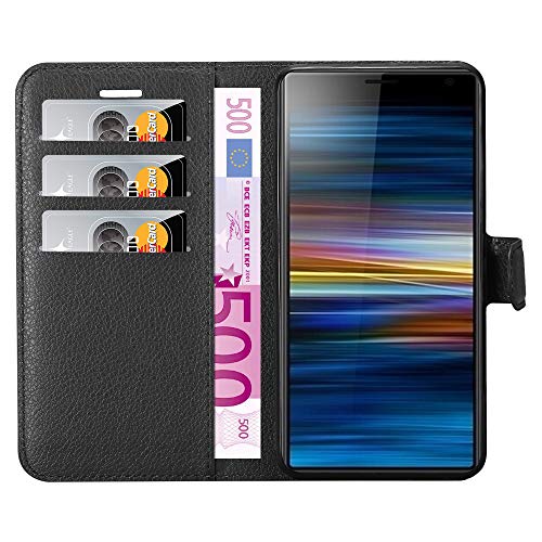 Cadorabo Custodia Libro per Sony Xperia 10 in NERO...