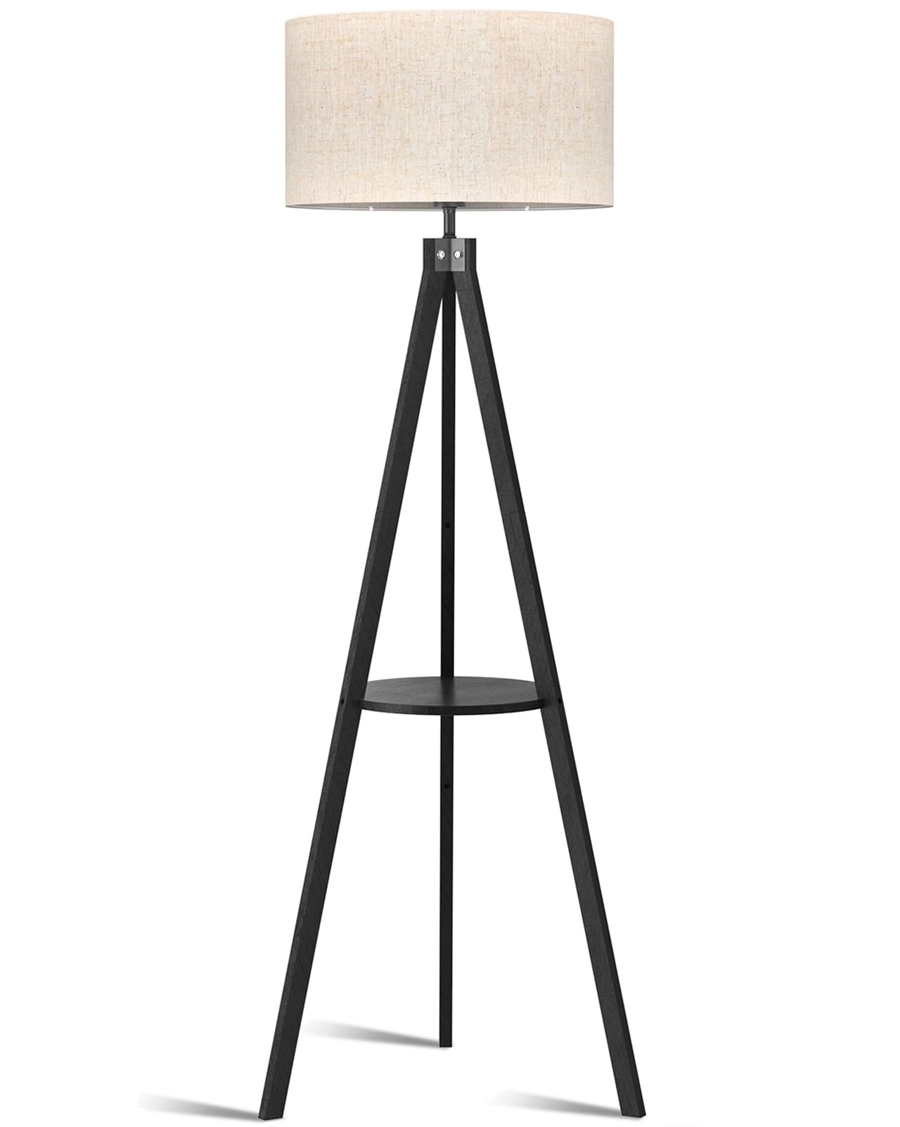 LEPOWER Tripod Floor Lamp, Mid Century Wood Standing Lamp, Modern