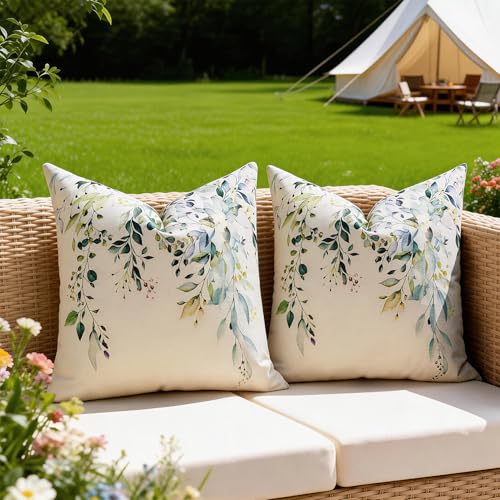 Coussins Extérieurs 40x40 Botanique Lot de 2 ETOLISHOP
