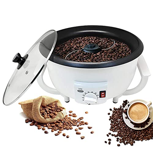 DEaThsalL Máquina Tostadora De Café, MáQuina Tostadora Automática De Granos De Café para El Hogar De 1200 Vatios, Máquina Tostadora De Café EléCtrica, 0-240 ℃ Ajustable