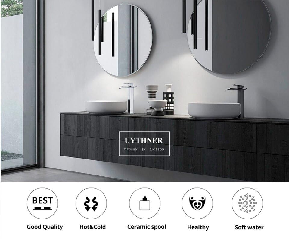 Mitigeur de lavabo blanc design monotrou pour eau chaude et froide - 3