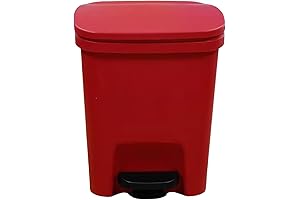 DNCG Step-On Kitchen Trash Can 13 Gallon with Soft Lid