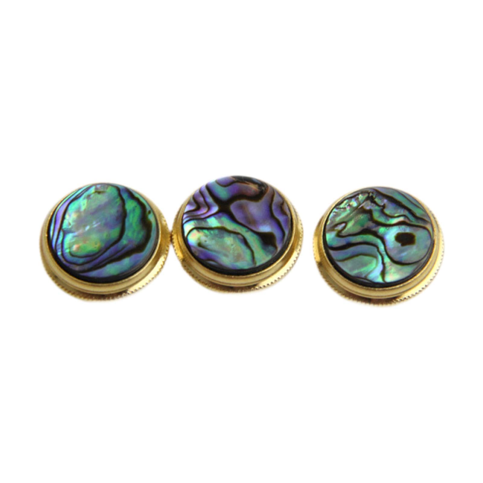 predolo Lot de 3 boutons de pistons pour trompette, accessoires en cuivre faciles à installer pour instruments de musique, pièces de pistons pour la pratique, Coquille D'ormeau