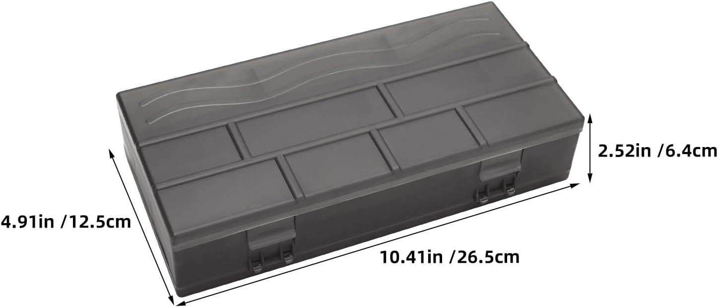 Ipetboom Nail Art Tools Plastic Storage Box for Nail Manicure Tool Tweezers Hair Salon Spa and Trimmer Manicure Equipment Black