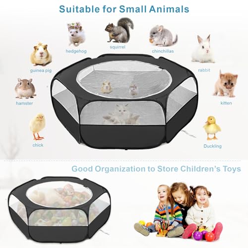 XIRGS Cercadinho Para Animais Pequenos, Cercadinho Para Animais De Estimação Para Gatos/Coelhos/Hams