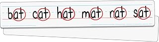 Really Good Stuff Double-Sided Primary-Lined Dry Erase Sentence Strip Boards - Pack of 12