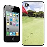 Diseño delgado y elegante. Fancy A Snuggle - Carcasa rígida para Apple iPhone 4 y 4S, diseño de Campo de Golf