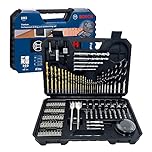Bosch 103 pcs Mixed Screwdriver and Drill Bit Titanium Accessory Set (for Wood, Stone, Metal, for Screwdrivers and Drills)