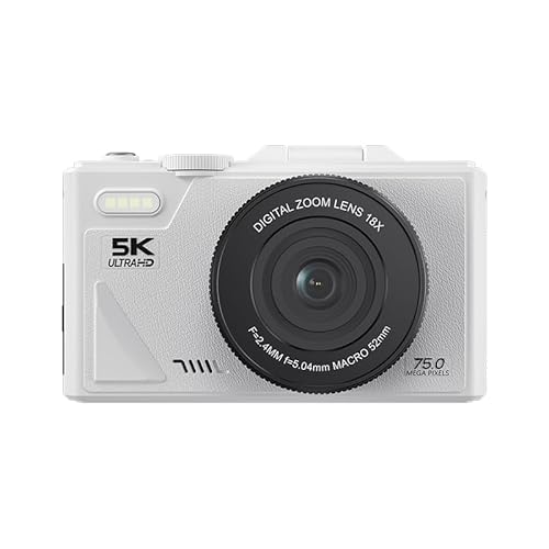 Shulala �f�W�J�� �f�W�^���J���� 7500����f�E5K����B�e 18�{�f�W�^���Y�[�� 180�x��]�\�f�B�X�v���C ��U��␳ ���B�� WIFI�Ή� �B�e�^�C�}�[�@�\ 1200mAh�d�r �w�� ���S�� ���s���Ǝ� Vlog �y�� �g�ѕ֗� �}�C�N��