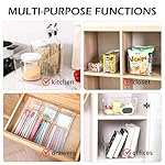 Clear Plastic Storage Bins 8 Pack - Pantry Organizers and Storage, Fridge Organizer Containers for Kitchen, Cabinet, Freezer, Bathroom, Clost, Home Organization - Image 3
