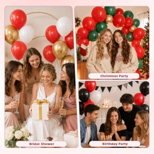 Image of Red Balloons, 12 Inch Red Latex Party Balloon