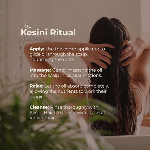 Image of Avp Kesini Bringadi Thailam 100 Ml||Ayurvedic Hair Oil for Hair Fall Control, Scalp Health | Herbal Oil with Amla, Bhringraj, Indigo, and Sesame Oil | Natural Formula for Hair Health | Goodness of 4 types of milks