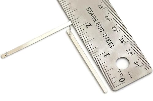 Miniatura 12 de 2 inch long 3mm very thin 14k yellow gold filled post bar stud earrings minimalist geometric earrings for women sterling silver post