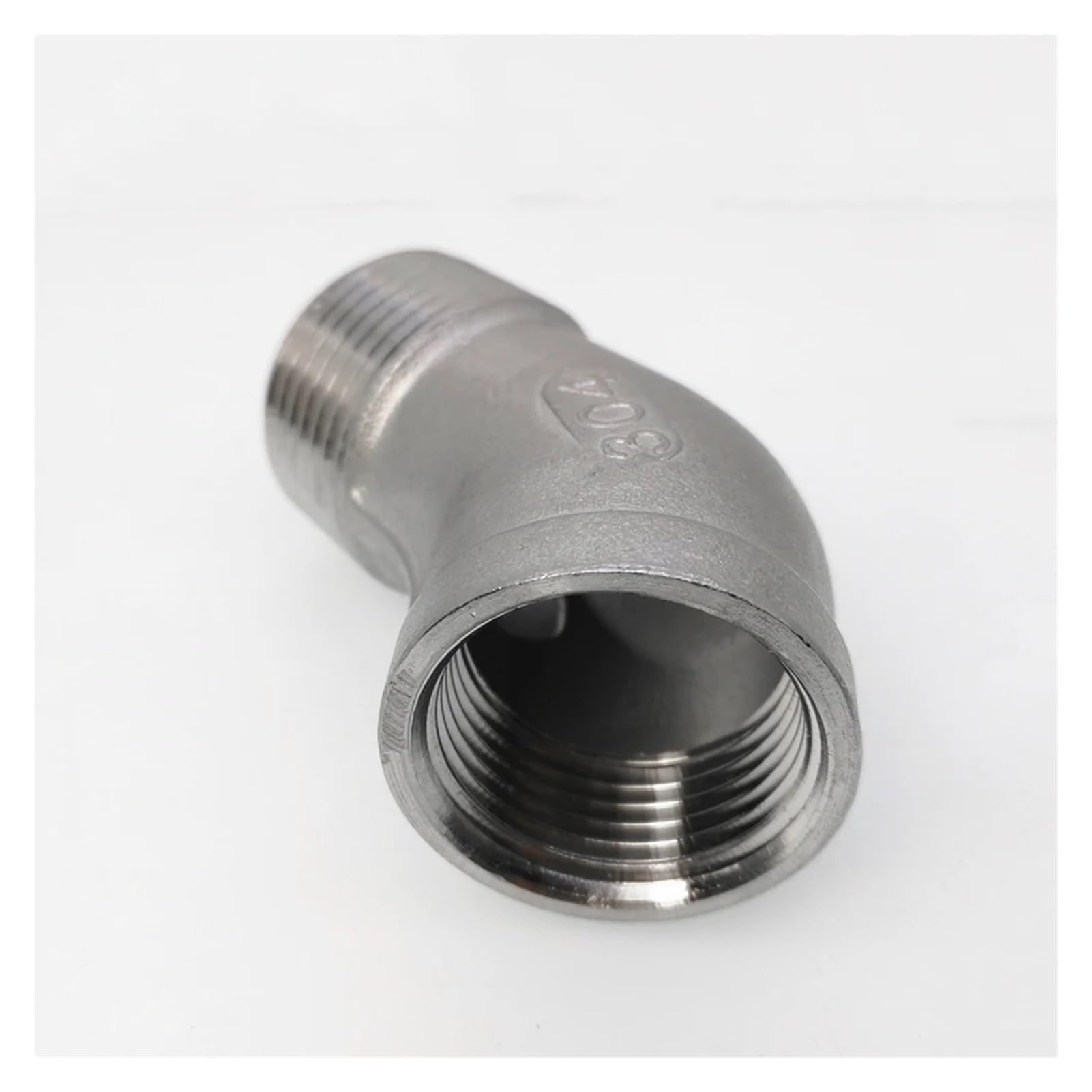 Raccordo a gomito da 45 gradi femmina-maschio da 1/8" 1/4" 3/8" 1/2" 3/4" 1" -2" Raccordo for tubo in acciaio inossidabile 304(FEMALE TO MALE_2")