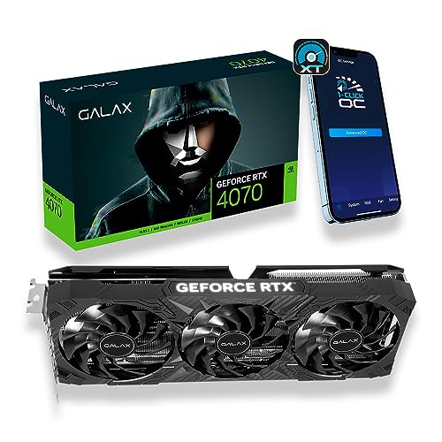 Placa de Video RTX4070 12GB GDDR6X 192BITS 1-CLICK OC 3X GALAX 47NOM7MD7QOC