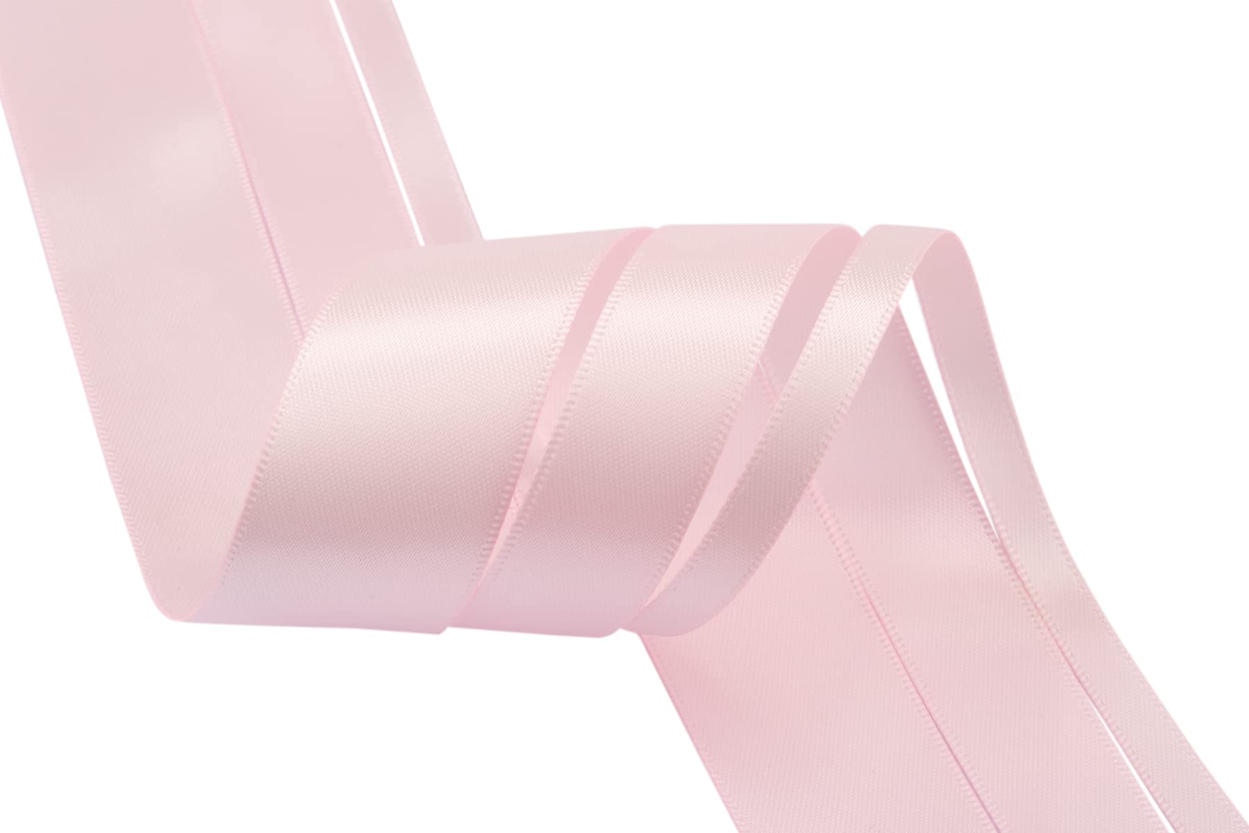 Zofrud 3 Rolls of Lt. Pink Double Faced Satin Ribbon, 27 Meters Total (6mm, 16mm, and 25mm x 9M) - Image 3
