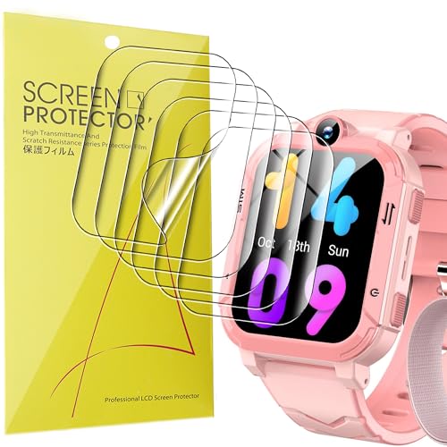 Lamshaw 6 Piezas Protector de pantalla para Blackview Z20 1,83Pulgadas reloj- Protectora Película, Película HD Suave TPU láminas Protectora, Anti-Arañazos, Sin Burbujas (TPU-6Piezas)