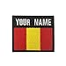 Parche de nombre militar personalizado, etiqueta de número de bordado personalizado, parche de nombre de gancho de bandera de España para varias bolsas de ropa Chaleco Chaquetas Camisas de trabajo