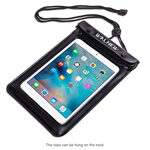 Image of Walnew Universal Waterproof eReader Protective Case Cover for Kindle Oasis, Kindle Paperwhite, Kindle Keyboard,Amazon Kindle eReader, Kindle Fire, Sony Kobo Nook ereader, iPad Mini and more,Black