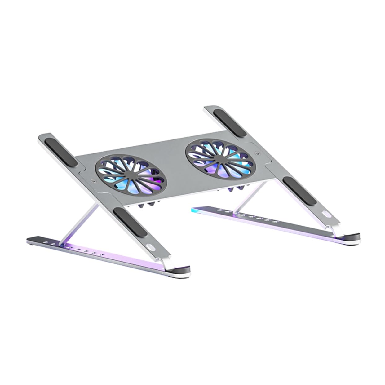 SHINEOFI Soporte Enfriador para Portátil con Ventilador LED Base Refrigeradora para Gaming y Diseño Desmontable y Antideslizante
