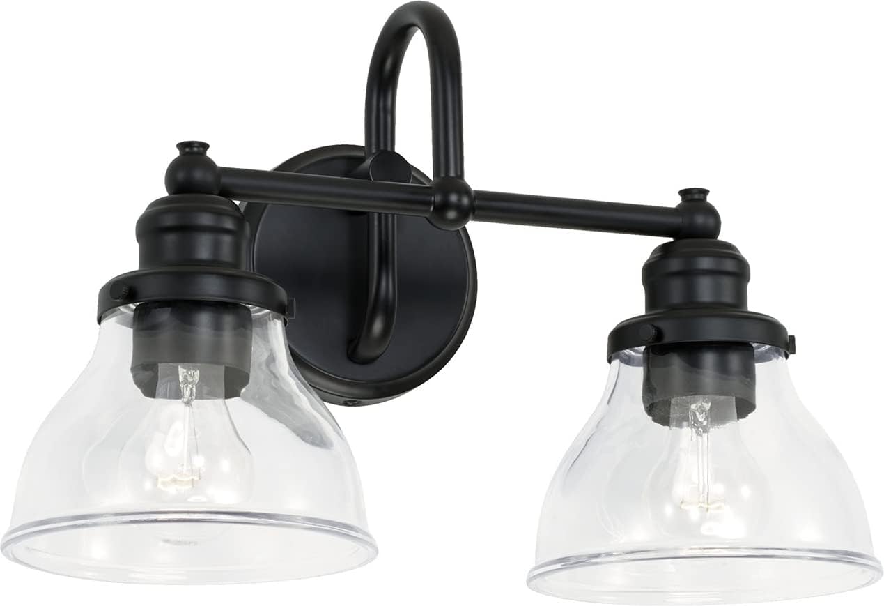 Capital Lighting 8301BN-128 Baxter Milk Glass Wall Sconce, 1-Light 100 Watt, 10" H x 7" W, Brushed Nickel