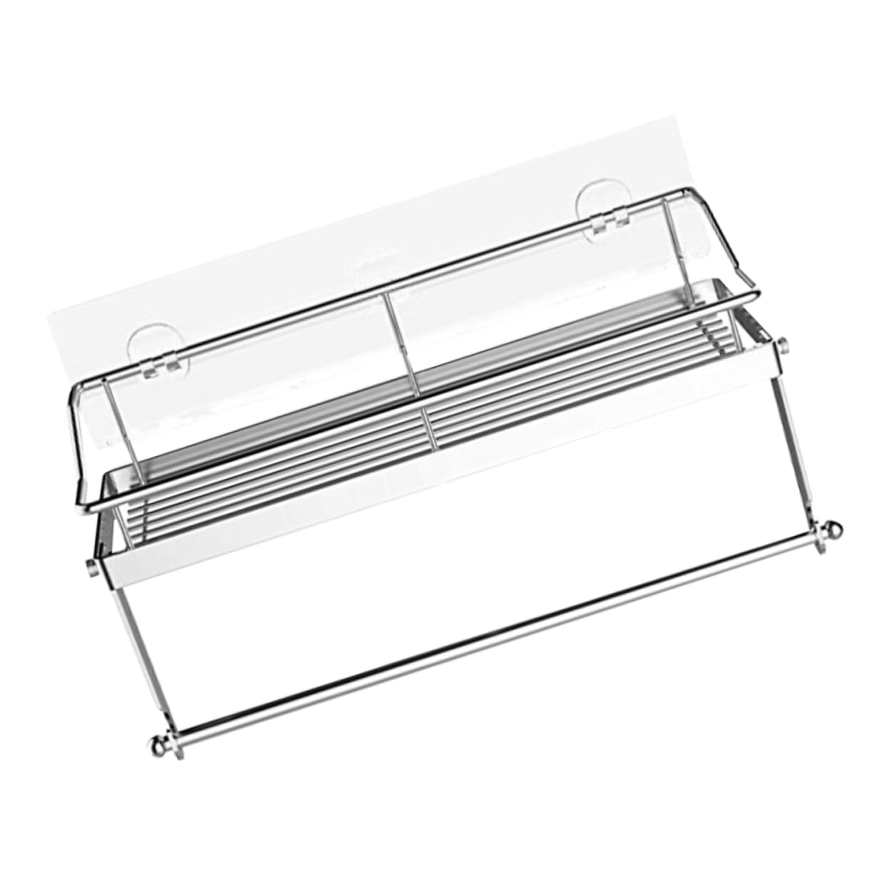 Portarotolo Carta Igienica Adesivo in Acciaio Inox Argento