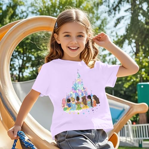 Image of Magical Shirt for Girl: Magic Kingdom Prinecess Tshirt Princess Shirts Youth Girls Cute Family Vacation Trip Tee