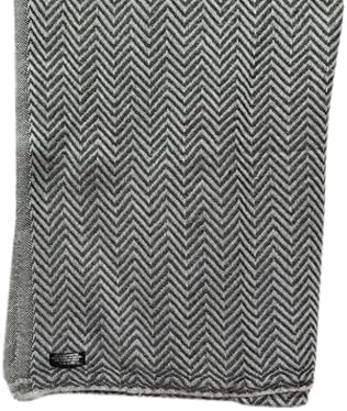 100% Cashmere|Shawl/Throw|HandLoomed|Nepal|"Natural"|2 Color Mix|Dk Gray/Lt Gray