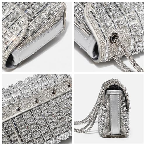 Pochette portable avec strass pour briller au Nouvel An et à Noël