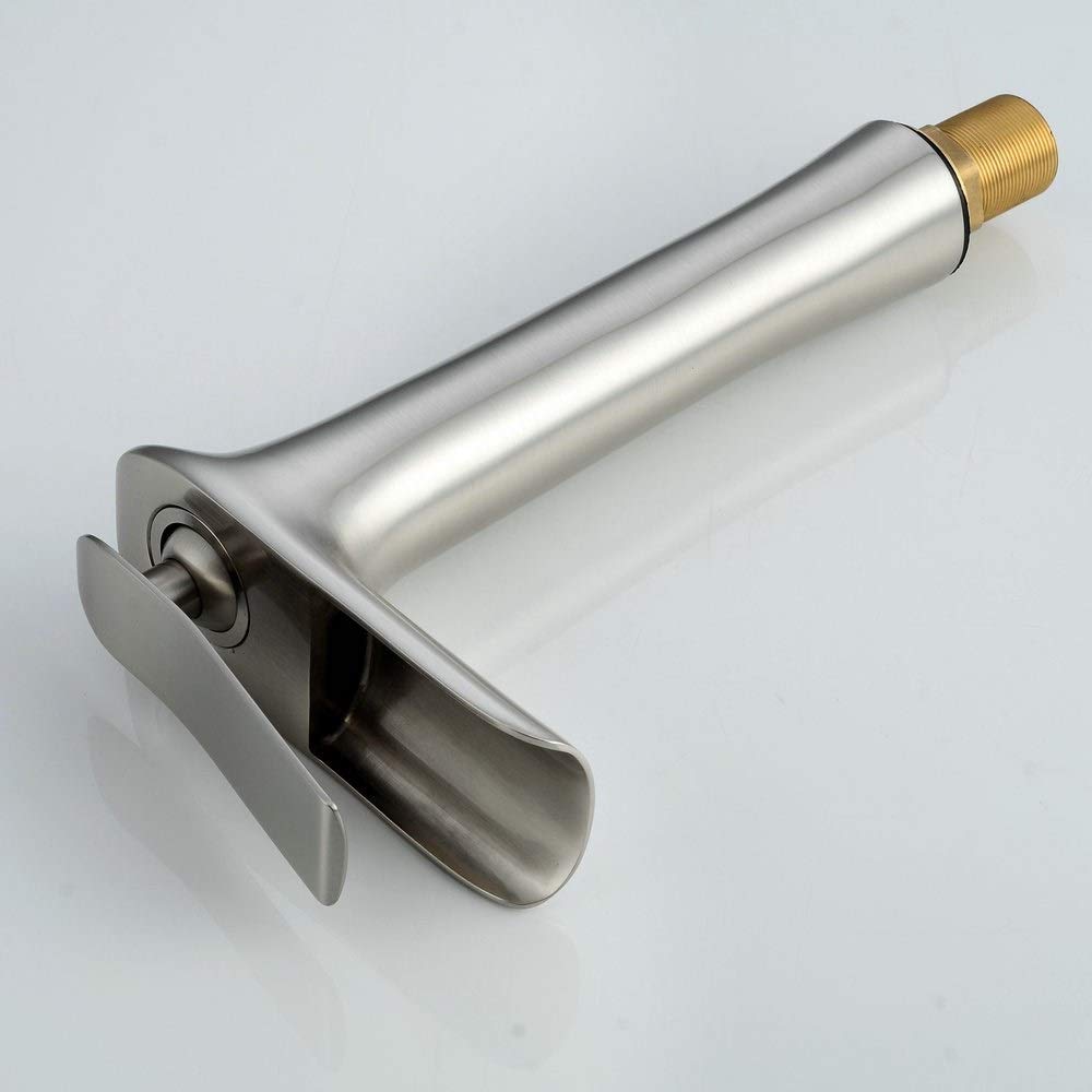 Grifo Monomando Bañera Moderna Grifo de Lavabo frío y Caliente Todo Cobre Grifo Mezclador de Cocina Retro Antióxido Grifo de baño a Prueba de Fugas Gallo Válvula de cerámica Orificio único Caño en