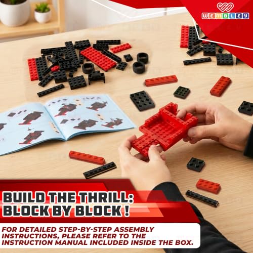 Image of Wembley Race Mechanic Series-228 PCS | 2-in-1 Sports Car and Robot Building Blocks Set | STEM Construction Toy for Kids 3+ Years | Educational Building Kit | Ideal Gift for Boys & Girls